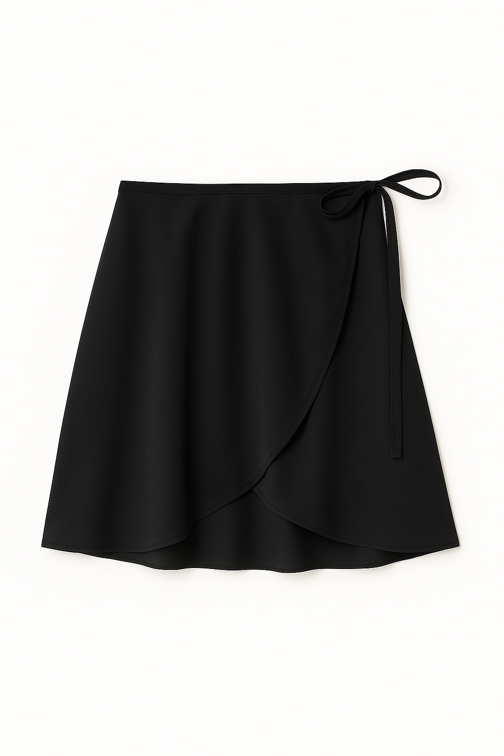 Chiffon Flow Wrap Skirt – Black