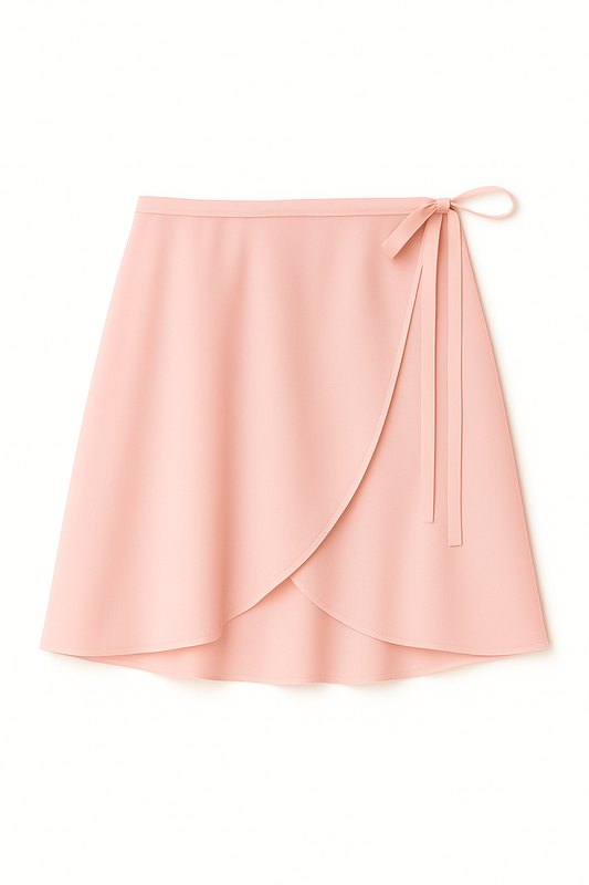 Chiffon Flow Wrap Skirt – Blush Pink